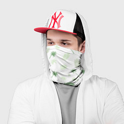 Бандана-труба Текстура белой гавайской рубашки, цвет: 3D-принт — фото 2