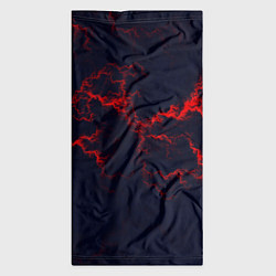 Бандана-труба Lightning red glow, цвет: 3D-принт — фото 2