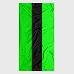 Бандана-труба Color green black line, цвет: 3D-принт — фото 2