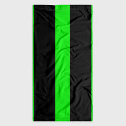 Бандана-труба Color green black lines, цвет: 3D-принт — фото 2