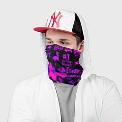 Бандана-труба Fortnite x doom neon logo, цвет: 3D-принт — фото 2