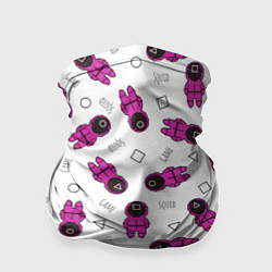 Бандана-труба Персонажи корейского сериала игра в кальмара, цвет: 3D-принт