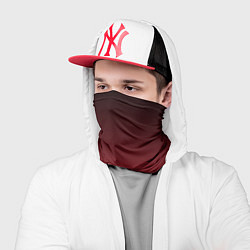 Бандана-труба Градиент темно-бордовый, цвет: 3D-принт — фото 2