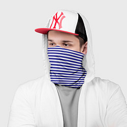 Бандана-труба Тельняшка моряка, цвет: 3D-принт — фото 2
