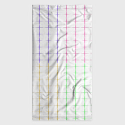 Бандана-труба Color white multicolored stripes, цвет: 3D-принт — фото 2