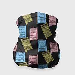 Бандана-труба Советские билеты транспорта, цвет: 3D-принт
