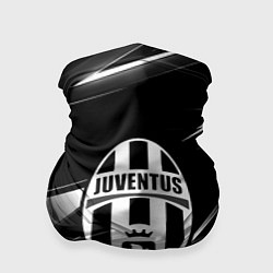 Бандана-труба Juventus geometry stripes black, цвет: 3D-принт
