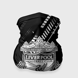 Бандана-труба Liverpool геометрия черно белая, цвет: 3D-принт