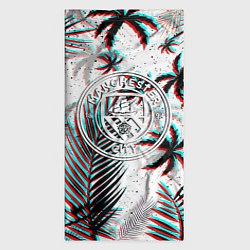 Бандана-труба Манчестер сити глитч тропики, цвет: 3D-принт — фото 2