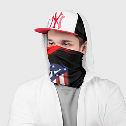 Бандана-труба Атлетико Мадрид красные краски, цвет: 3D-принт — фото 2