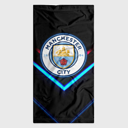 Бандана-труба Манчестер сити неоновые полосы, цвет: 3D-принт — фото 2