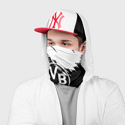 Бандана-труба Borussia черно белые полосы, цвет: 3D-принт — фото 2