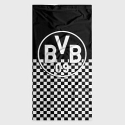 Бандана-труба Borussia шахматная клетка, цвет: 3D-принт — фото 2
