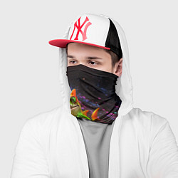 Бандана-труба Тралалеро тралала в космосе, цвет: 3D-принт — фото 2