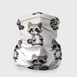 Бандана-труба Много енотов, цвет: 3D-принт