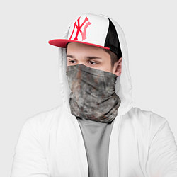 Бандана-труба Абстракция - gray stone, цвет: 3D-принт — фото 2