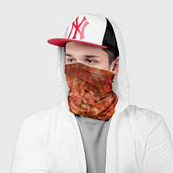 Бандана-труба Абстракция - bright red, цвет: 3D-принт — фото 2