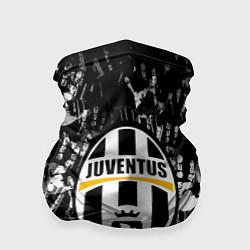 Бандана-труба Ювентус текстура руки краски, цвет: 3D-принт