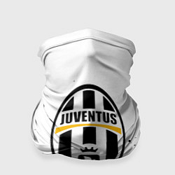 Бандана-труба Ювентус черные краски всплеск, цвет: 3D-принт