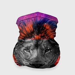 Бандана-труба Космический лев, цвет: 3D-принт