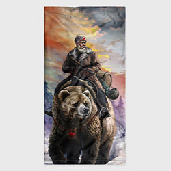 Бандана-труба Красноармеец на медведе, цвет: 3D-принт — фото 2