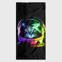 Бандана-труба Кот космонавт, цвет: 3D-принт — фото 2