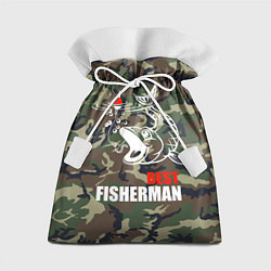 Мешок для подарков Best fisherman, цвет: 3D-принт