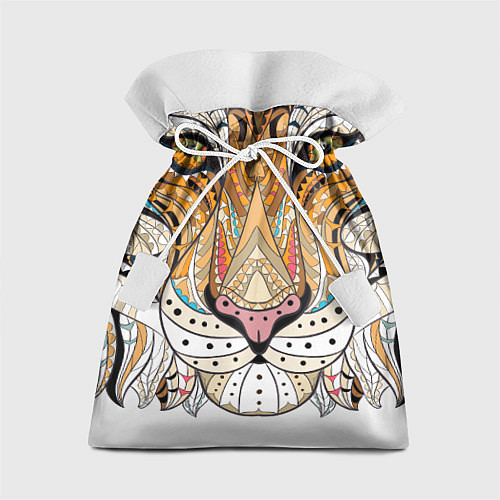 Подарочный мешок Расписная голова тигрицы / 3D-принт – фото 1
