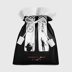 Мешок для подарков Twenty One Pilots: Lines, цвет: 3D-принт