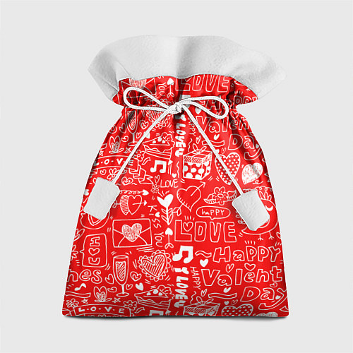 Подарочный мешок Valentine Pattern / 3D-принт – фото 1