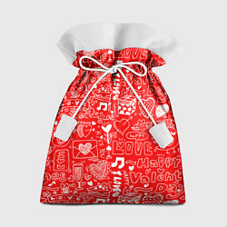Мешок для подарков Valentine Pattern, цвет: 3D-принт