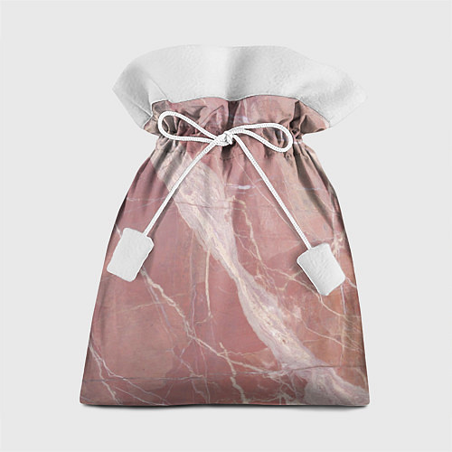 Подарочный мешок Розовый мрамор / 3D-принт – фото 1