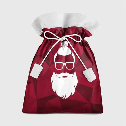 Подарочный мешок Санта хипстер / 3D-принт – фото 1