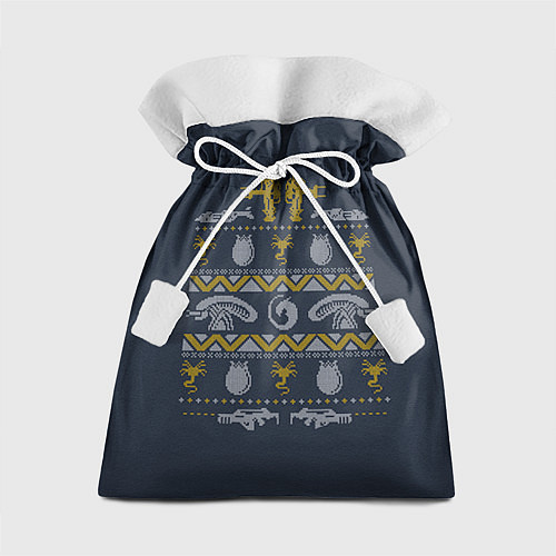 Подарочный мешок Новогодний свитер Чужой / 3D-принт – фото 1