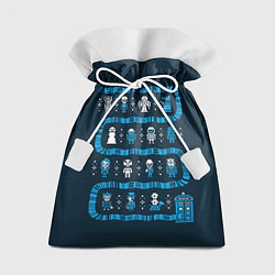 Мешок для подарков Доктор Кто: узор, цвет: 3D-принт