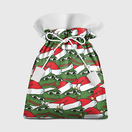 Подарочный мешок Sad frog new year / 3D-принт – фото 1