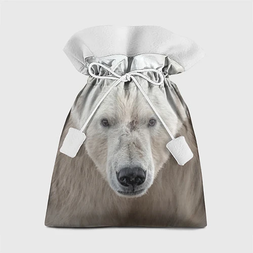 Подарочный мешок Белый медведь / 3D-принт – фото 1
