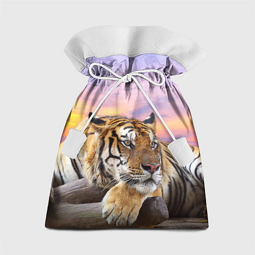 Подарочный мешок Тигр на закате / 3D-принт – фото 1