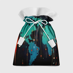 Мешок для подарков Digital world, цвет: 3D-принт