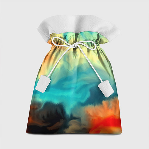 Подарочный мешок Разноцветная акварель / 3D-принт – фото 1