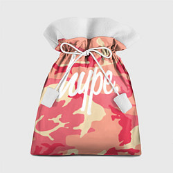 Мешок для подарков HYPE Оранжевый Камуфляж, цвет: 3D-принт