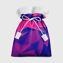 Подарочный мешок Violet polygon