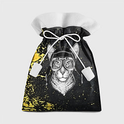 Мешок для подарков Cat Rider, цвет: 3D-принт