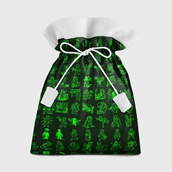 Мешок для подарков Персонажи Fallout, цвет: 3D-принт