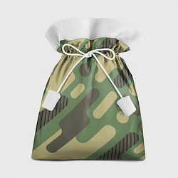 Мешок для подарков Камуфляж: паттерн/хаки, цвет: 3D-принт