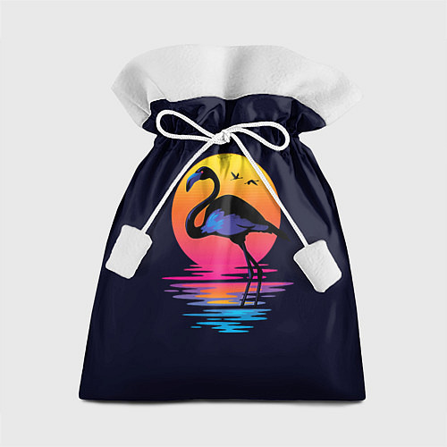 Подарочный мешок Фламинго – дитя заката / 3D-принт – фото 1