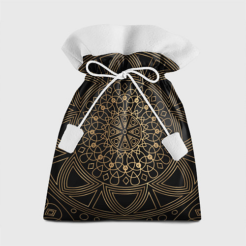Подарочный мешок Золотая мандала / 3D-принт – фото 1