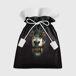 Мешок для подарков Оскал волка, цвет: 3D-принт