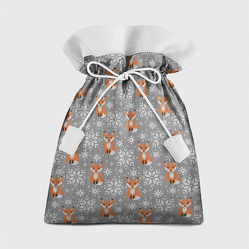 Подарочный мешок Зимние лисицы / 3D-принт – фото 1