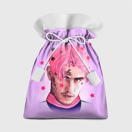 Подарочный мешок Lil Peep: Pink Edition / 3D-принт – фото 1